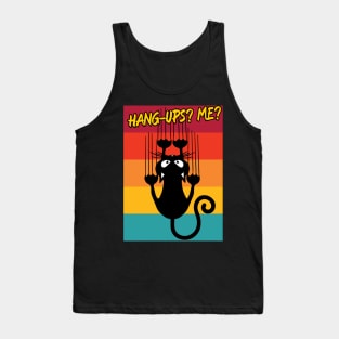 Black Cat Hanging – Hang Ups? Me? Tank Top